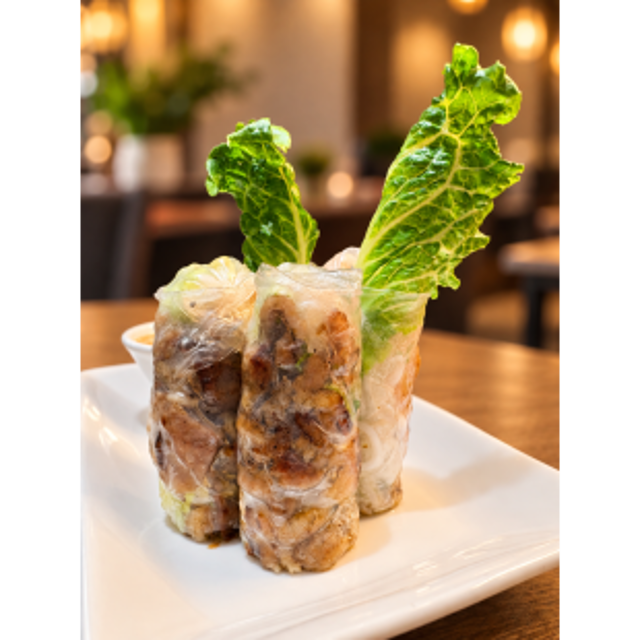 Grilled Meat Fresh Rolls – Thịt Nướng Cuốn (2 Rolls).