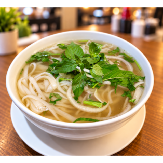 Plain Rice Noodle Soup – Phở Không.
